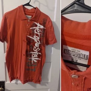 Aeropostale orange polo